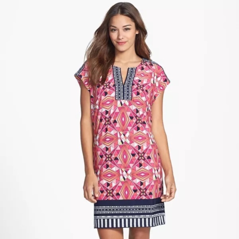 Kaleidoscope Shift Dress in Flower Multi